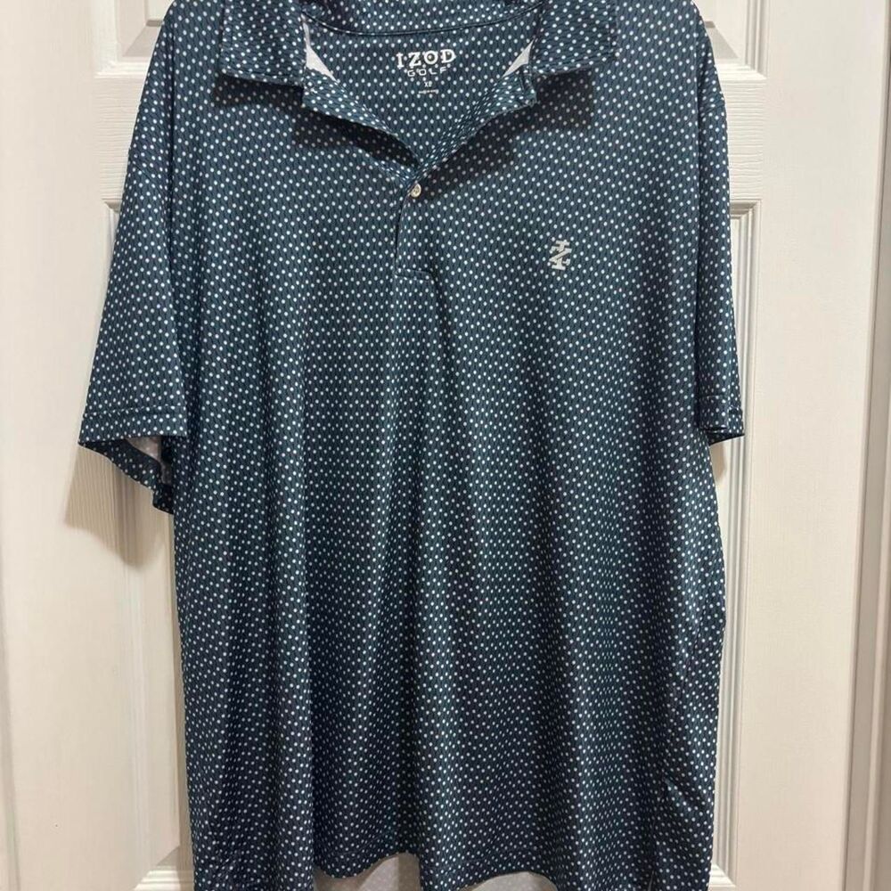 Izod Men's Blue and Navy Polo-shirts